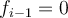 f_{i-1} = 0