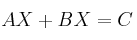 AX + BX = C