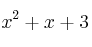 x^2+x+3