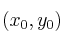  (x_0, y_0) 