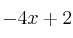 -4x+2