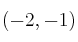 (-2, -1)