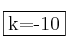 \fbox{k=-10} \fbox{k=-10}