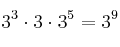 3^3 \cdot 3 \cdot 3^5 = 3^9