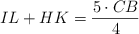 IL + HK = \frac{5 \cdot CB}{4}