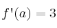 f\textsc{\char13}(a)=3