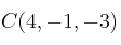 C(4,-1,-3)