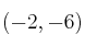 (-2,-6)