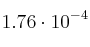 1.76 \cdot 10^{-4}