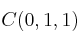 C(0,1,1)