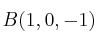 B(1,0,-1)