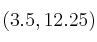 (3.5, 12.25)
