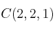 C(2, 2, 1)