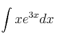 \int x e^{3x} dx