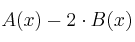 A(x) - 2 \cdot B(x)
