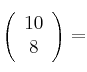 \left( \begin{array}{c}10  \\ 8 \end{array} \right) =