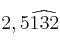 2,5\widehat{132} 2,5\widehat{132}