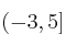 (-3,5]