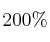 200\%