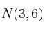 N (3,6)