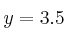 y=3.5