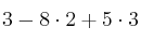 3 - 8 \cdot 2 + 5\cdot 3