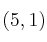(5,1)