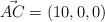 \vec{AC} = (10, 0, 0)