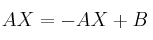 AX = -AX+B