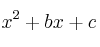 x^2+bx+c