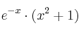 e^{-x}\cdot (x^2+1)