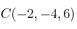 C(-2,-4,6)