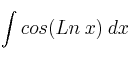 \int cos (Ln \: x) \: dx