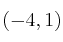 (-4,1)