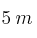 5 \: m