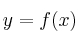 y=f(x)