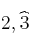 2,\widehat{3}