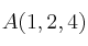 A(1,2,4)