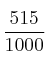 \frac{515}{1000}
