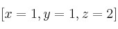 [x=1,y=1,z=2]