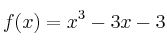f(x)=x^3-3x-3