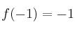 f(-1)=-1