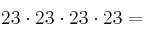 23 \cdot 23 \cdot 23 \cdot 23 = 