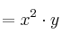 =x^2\cdot y