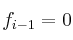 f_{i-1}=0
