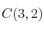 C(3,2)