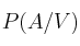P(A/V)