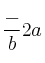 \frac-b2a