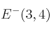 E^-(3,4) E^-(3,4)