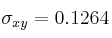 \sigma_{xy} = 0.1264